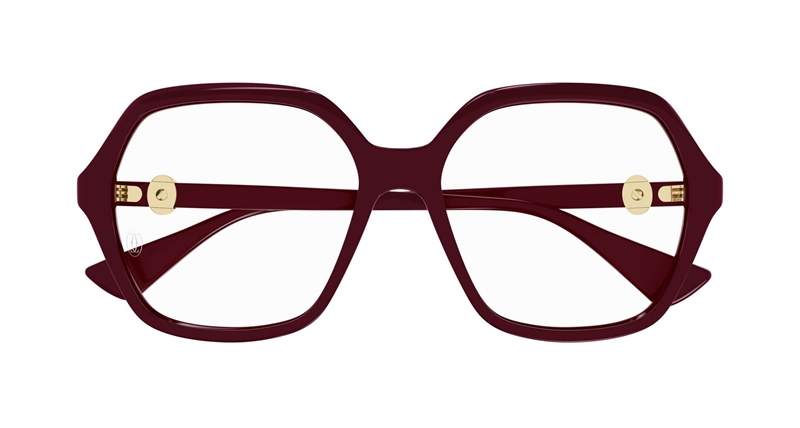 Cartier CT0492O-003 Brillestel (Form: Pilot - Farve: Rød)