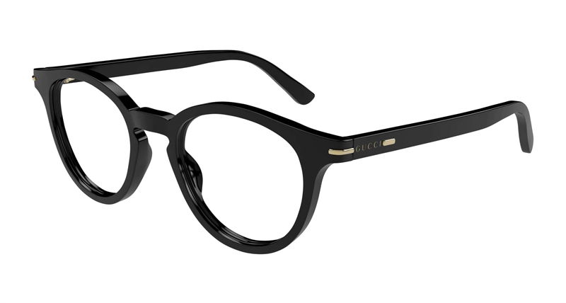 Gucci GG1727O-001 Brillestel (Form: Rund - Farve: Sort)