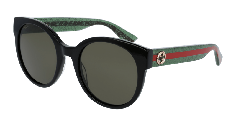 Gucci GG0035SN-002 Solbrille (Form: Rund - Farve: Sort)