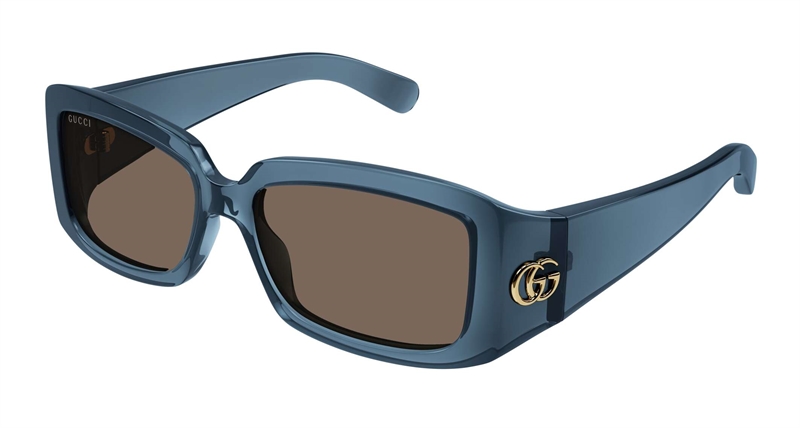 Gucci GG1403S Solbrille (Form: Firkantet - Farve: Blå)