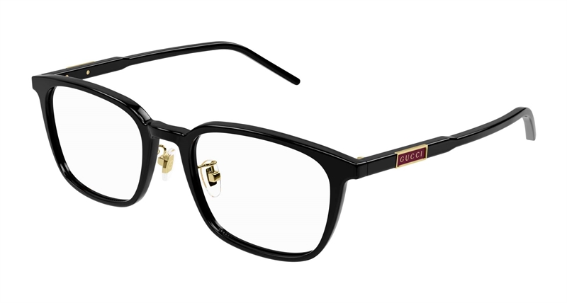 Gucci GG1465OA-001 Brillestel (Form: Pilot - Farve: Sort)