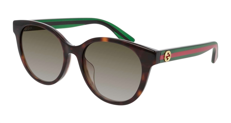 Gucci GG0702SKN-003 Solbrille (Form: Rund - Farve: Havana)