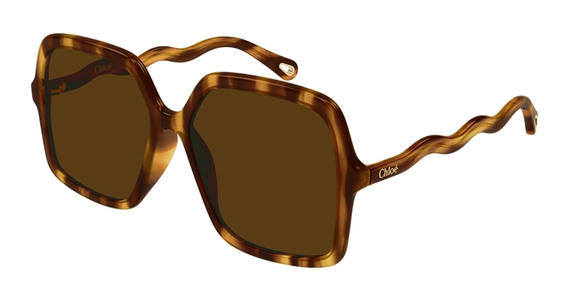 Chloe CH0086S-005 Solbrille (Form: Pilot - Farve: Havana)