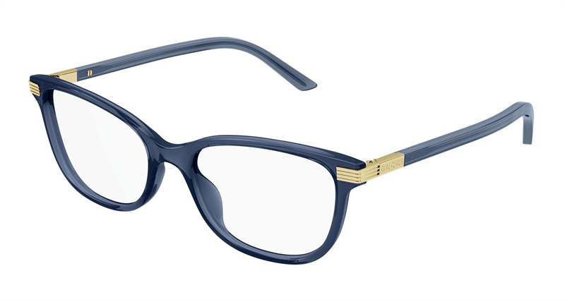Gucci GG1451O-006 Brillestel (Form: Cat Eye - Farve: Blå)