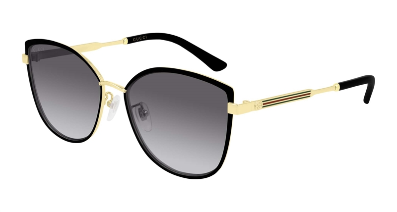 Gucci GG0589SK-001 Solbrille (Form: Cat Eye - Farve: Sort)