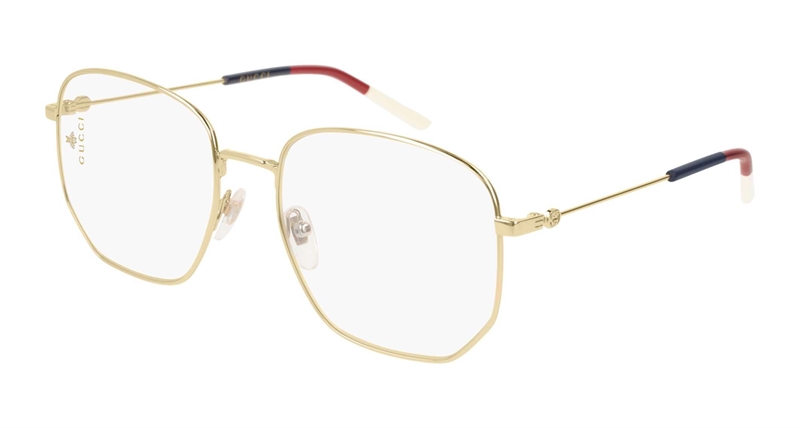 Gucci GG0396O-002 Brillestel (Form: Pilot - Farve: Guld)