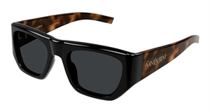 Saint Laurent SL 740-004 Solbrille (Form: Pilot - Farve: Sort)