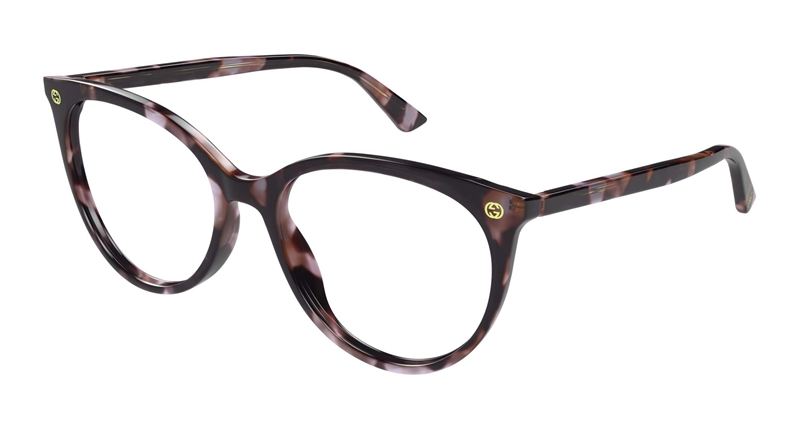 Gucci GG0093O-009 Brillestel (Form: Rund - Farve: Havana)
