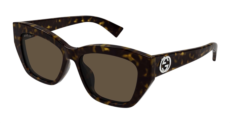 Saint Laurent GG1844SA-002 Solbrille (Form: Firkantet - Farve: Havana)