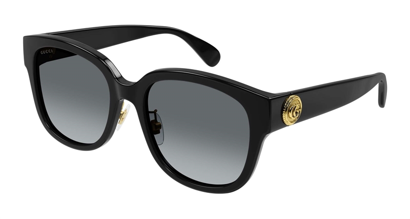 Gucci GG1409SK-001 Solbrille (Form: Rund - Farve: Sort)