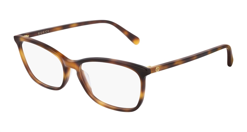 Gucci GG0548O Brillestel (Form: Firkantet - Farve: Havana)