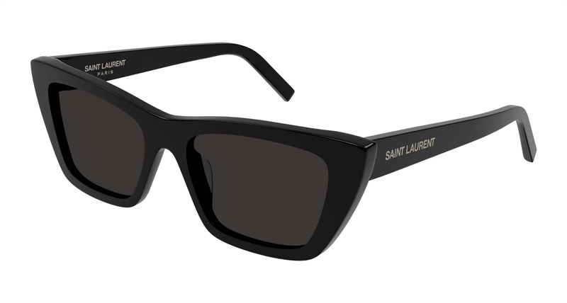 Saint Laurent SL 276 MICA-001 Solbrille (Form: Firkantet - Farve: Sort)