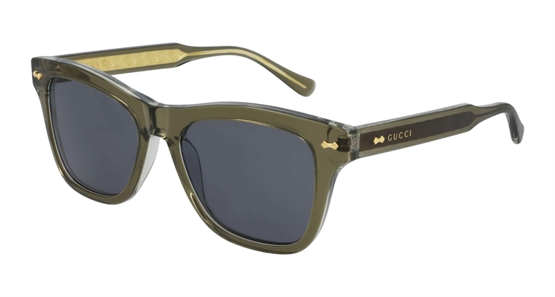 Gucci GG0910S Solbrille (Form: Firkantet - Farve: Grøn)