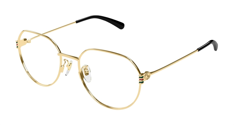 Gucci GG1675OK-001 Brillestel (Form: Rund - Farve: Guld)