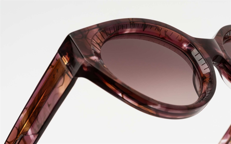 EINSTOFFEN Stylistin Solbrille (Form: Cat Eye - Farve: Lilla)