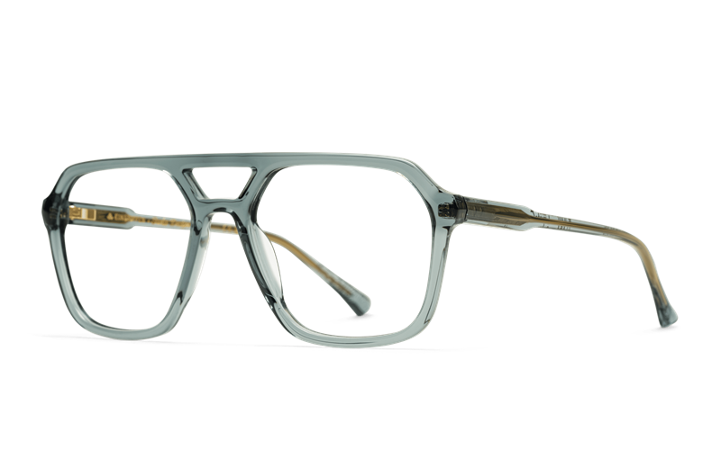 EINSTOFFEN Discotiger Brillestel (Form: Pilot - Farve: Transparent)