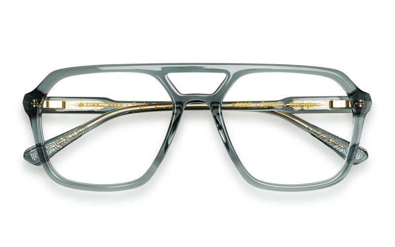 EINSTOFFEN Discotiger Brillestel (Form: Pilot - Farve: Transparent)