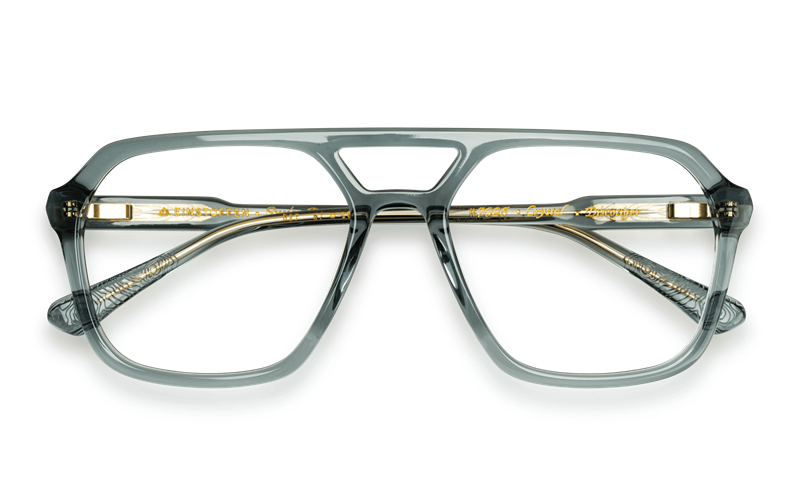 EINSTOFFEN Discotiger Brillestel (Form: Pilot - Farve: Transparent)