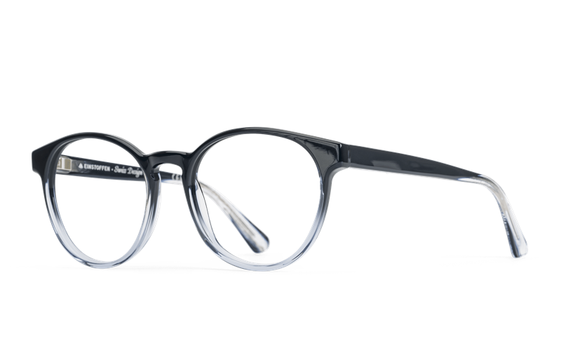 EINSTOFFEN Hütchenspieler Brillestel (Form: Rund - Farve: Blå)