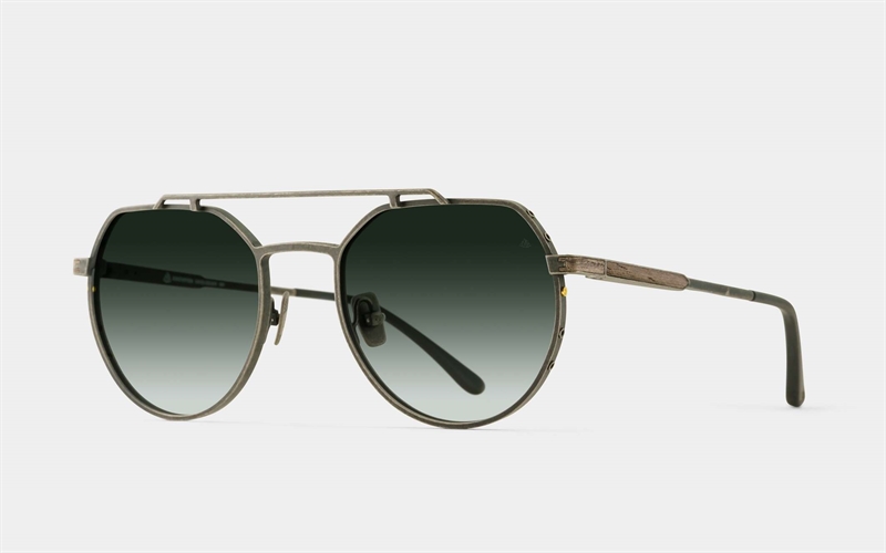 EINSTOFFEN Metallbauer Solbrille (Form: Pilot - Farve: Sølv)