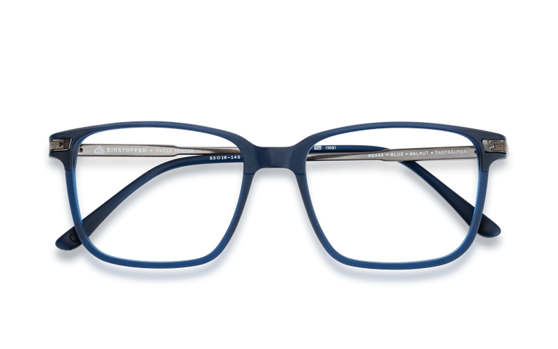 EINSTOFFEN Tagträumer Brillestel (Form: Firkantet - Farve: Blå)