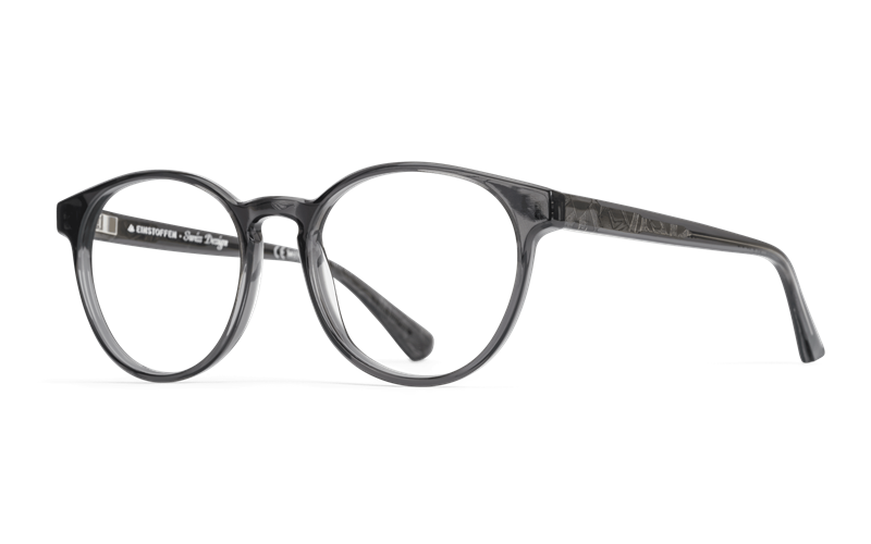 EINSTOFFEN Hütchenspieler Brillestel (Form: Rund - Farve: Blå)