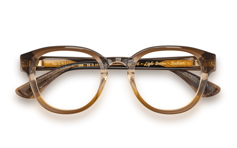 EINSTOFFEN Rockstar Brillestel (Form: Rund - Farve: Brun)