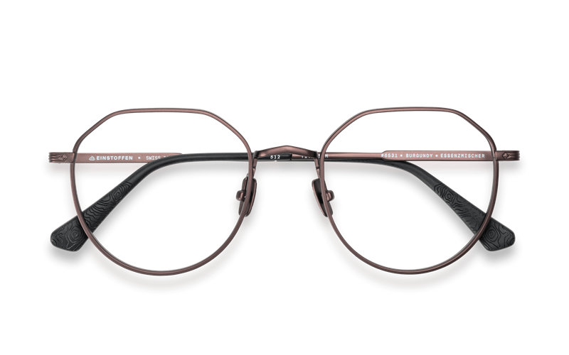 EINSTOFFEN Essenzmischer Brillestel (Form: Rund - Farve: Rød)