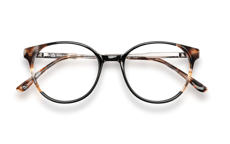 EINSTOFFEN Schirmmacher Brillestel (Form: Rund - Farve: Sort)