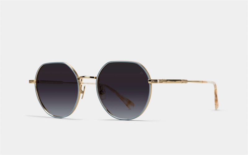 EINSTOFFEN Solarpoet Solbrille (Form: Rund - Farve: Blå)