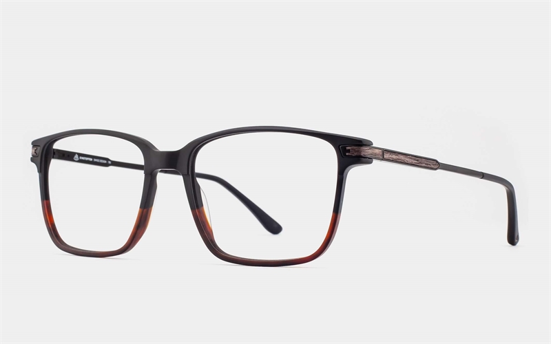 EINSTOFFEN Nachtwächter Brillestel (Form: Firkantet - Farve: Sort)