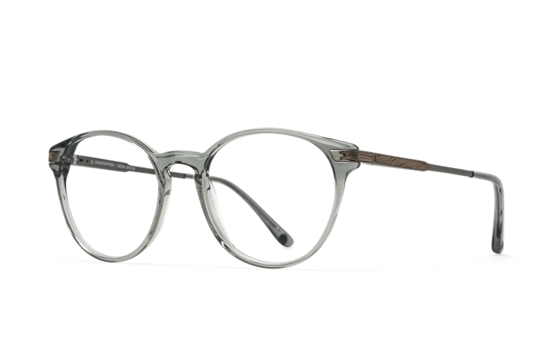 EINSTOFFEN Hutmacher Brillestel (Form: Rund - Farve: Transparent)