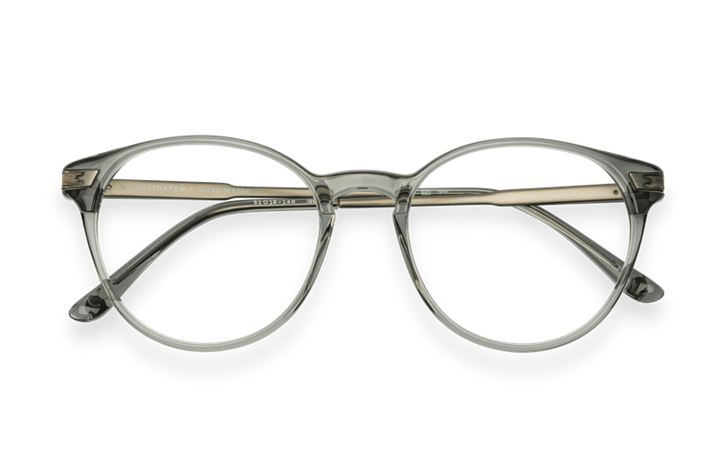 EINSTOFFEN Hutmacher Brillestel (Form: Rund - Farve: Transparent)