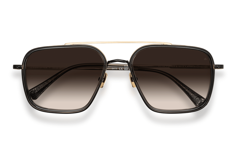 EINSTOFFEN Sonnenherrscher Solbrille (Form: Firkantet - Farve: Sort)