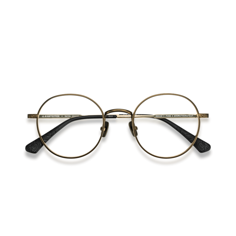 EINSTOFFEN Aromatherapeut Brillestel (Form: Rund - Farve: Grøn)