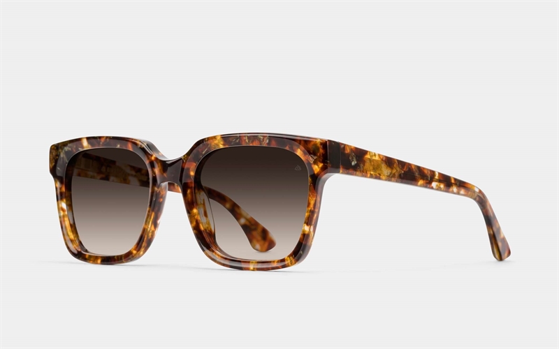 EINSTOFFEN Flusssieder Solbrille (Form: Firkantet - Farve: Havana)