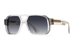 EINSTOFFEN Wrestler Solbrille (Form: Firkantet - Farve: Transparent)
