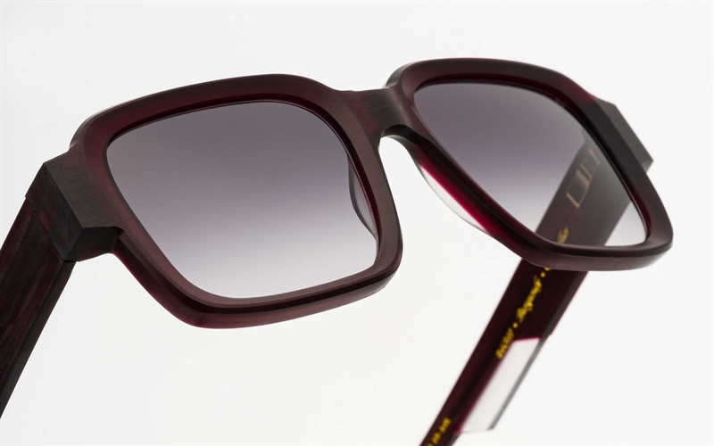 EINSTOFFEN Giftmelker Solbrille (Form: Firkantet - Farve: Rød)