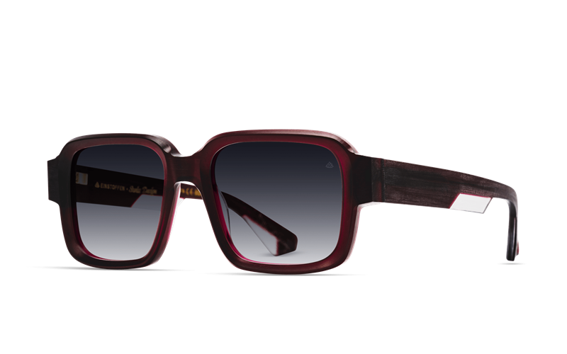 EINSTOFFEN Giftmelker Solbrille (Form: Firkantet - Farve: Rød)