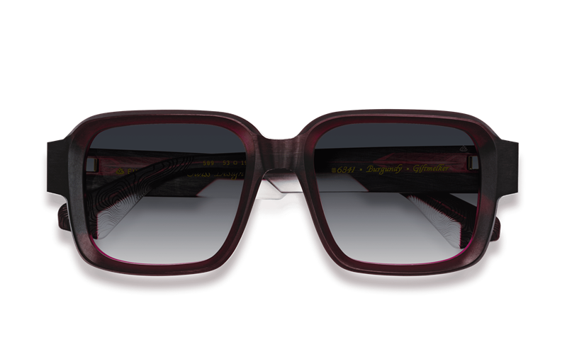 EINSTOFFEN Giftmelker Solbrille (Form: Firkantet - Farve: Rød)
