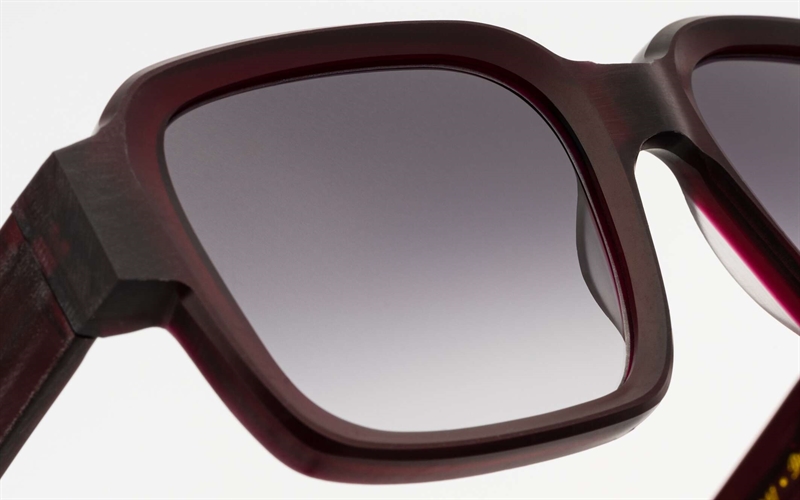 EINSTOFFEN Giftmelker Solbrille (Form: Firkantet - Farve: Rød)