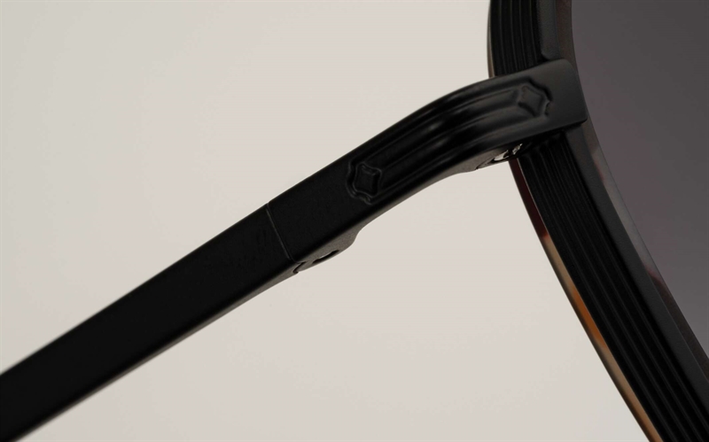 EINSTOFFEN Sonnenkönig Solbrille (Form: Firkantet - Farve: Sort)