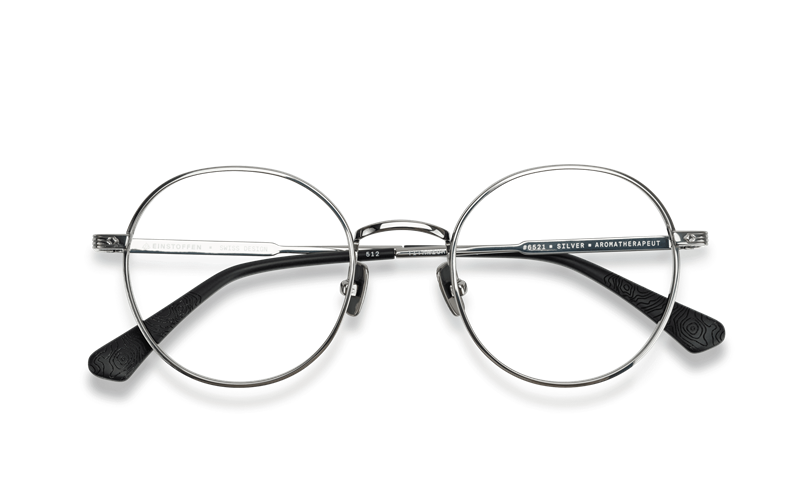 EINSTOFFEN Aromatherapeut Brillestel (Form: Rund - Farve: Sølv)