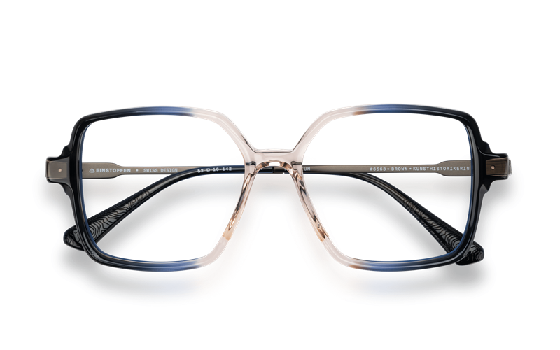 EINSTOFFEN Kunsthistorikerin Brillestel (Form: Firkantet - Farve: Brun)