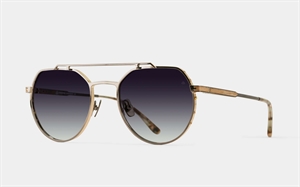 EINSTOFFEN Metallbauer Solbrille (Form: Pilot - Farve: Sort)