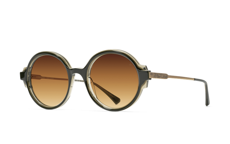 EINSTOFFEN Kuratorin Solbrille (Form: Rund - Farve: Grøn)