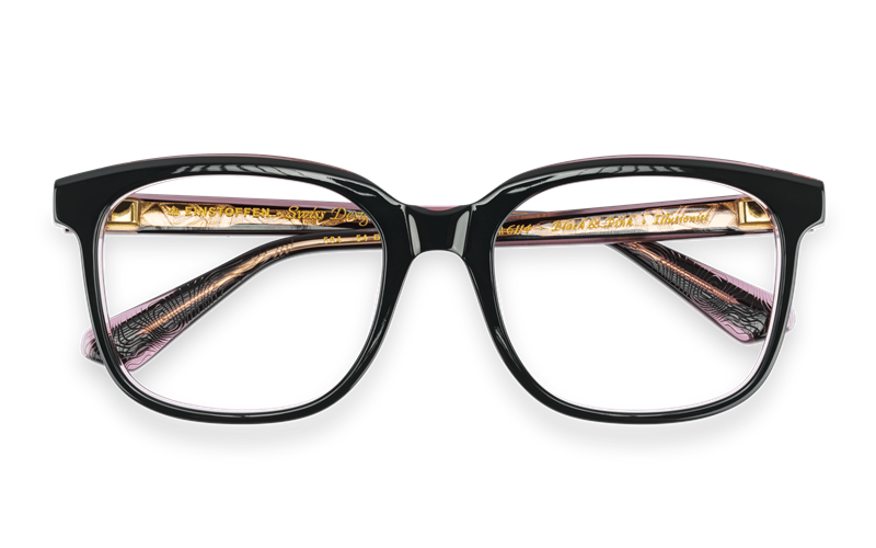 EINSTOFFEN Illusionist Brillestel (Form: Firkantet - Farve: Sort)