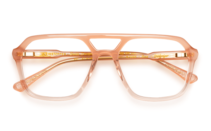 EINSTOFFEN Discotiger Brillestel (Form: Pilot - Farve: Pink)