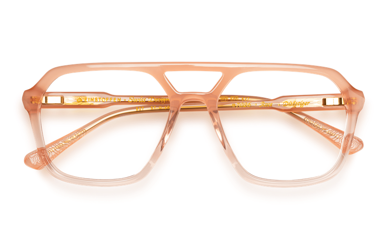 EINSTOFFEN Discotiger Brillestel (Form: Pilot - Farve: Pink)